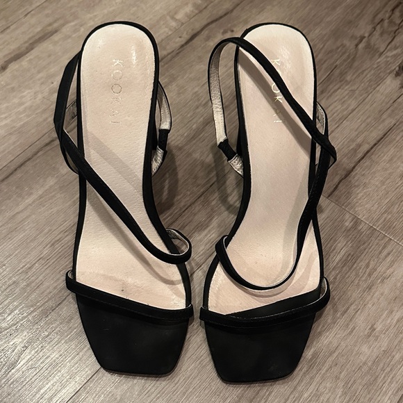 Kookai Black Strappy Heels - Picture 1 of 5